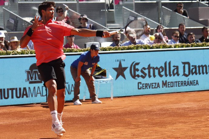 Fernando Verdasco durante el Mutua Madrid Open 2015