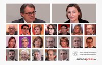 Los 21 políticos directamente señalados por el Gobierno en su recurso contra la independencia en Cataluña