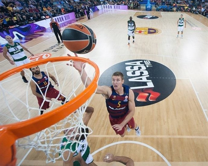 Justin Doellman en el Barcelona - Panathinaikos