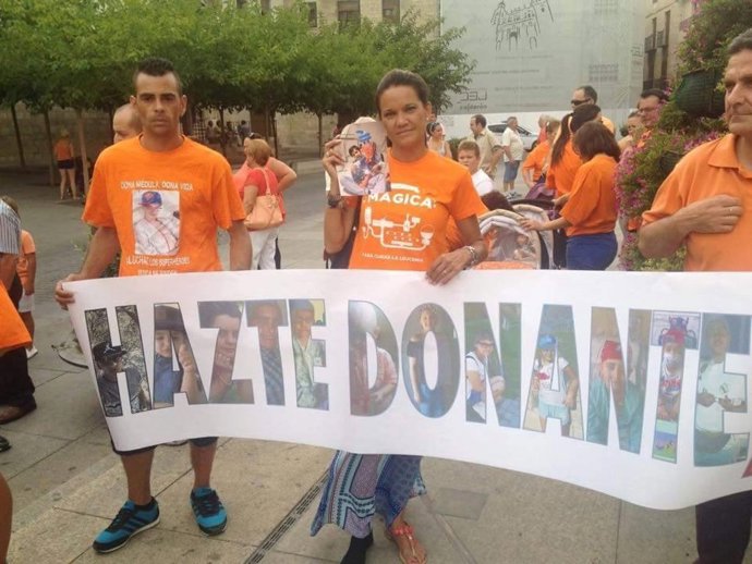 Una de las manifestaciones convocadas en apoyo a José Javier