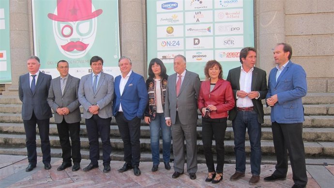 Autoridades presentan el Festival de Cine de Huelva.