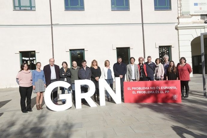 Carme Chacón en un acto del PSC en Girona