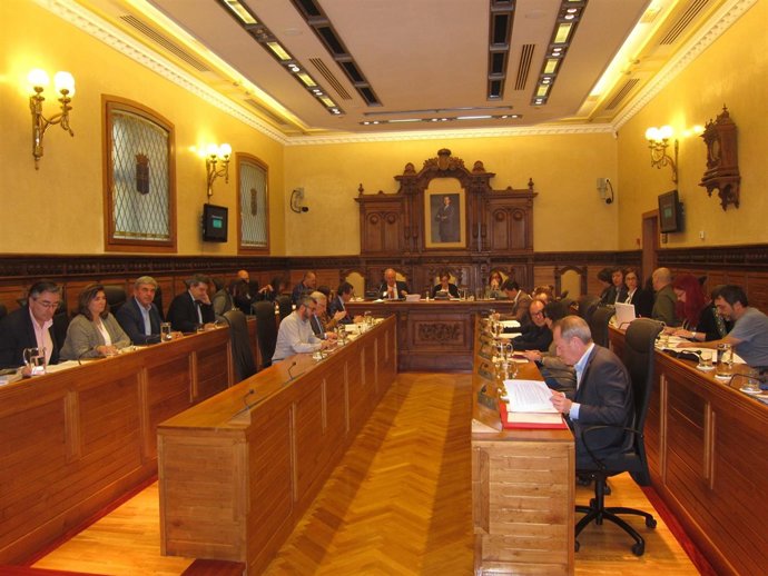 Pleno en el Ayuntamiento de Gijón. 