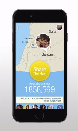 ShareTheMeal APP a favor de niños refugiados sirios