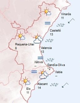 Predicción de este jueves 