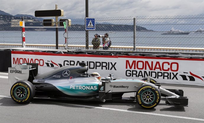 Lewis Hamilton (Mercedes) en Mónaco
