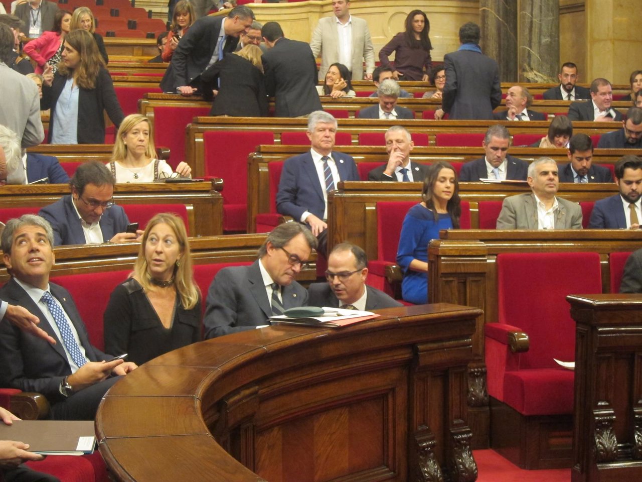 Pleno del Parlament, con Artur Mas