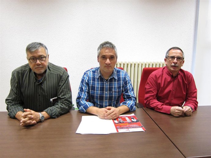 Lillo, Ruano y Górriz de CCOO en Logroño