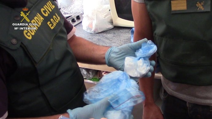 Cocaína intervenida en la operación 'Crow'