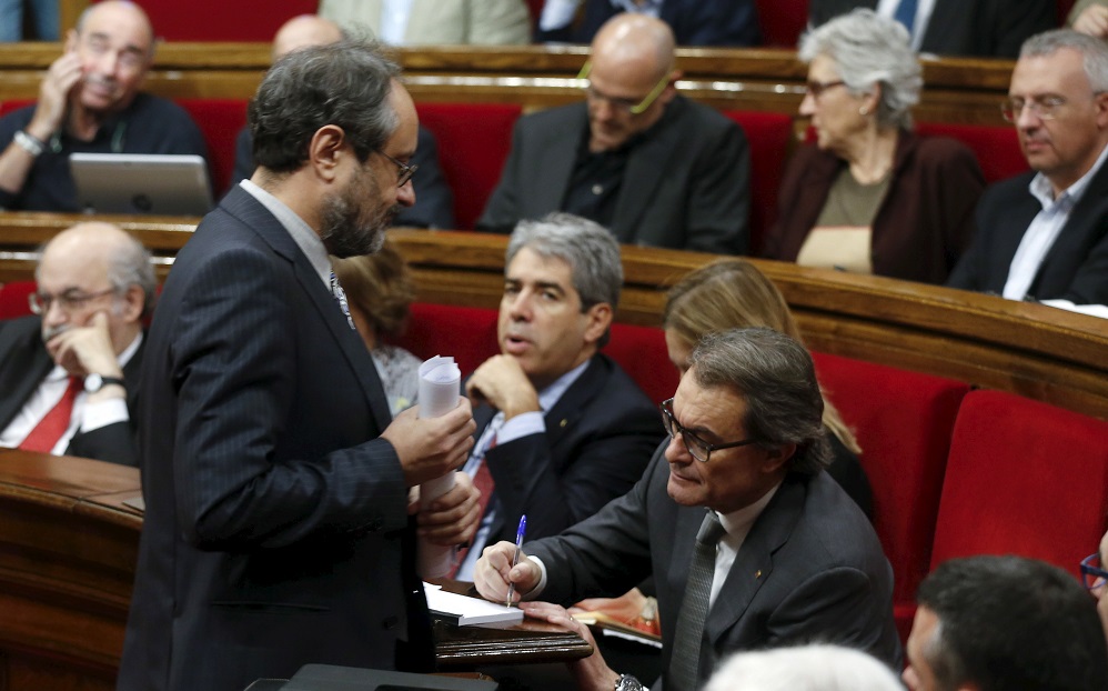 Artur Mas en el segundo pleno de investidura en el Parlament 