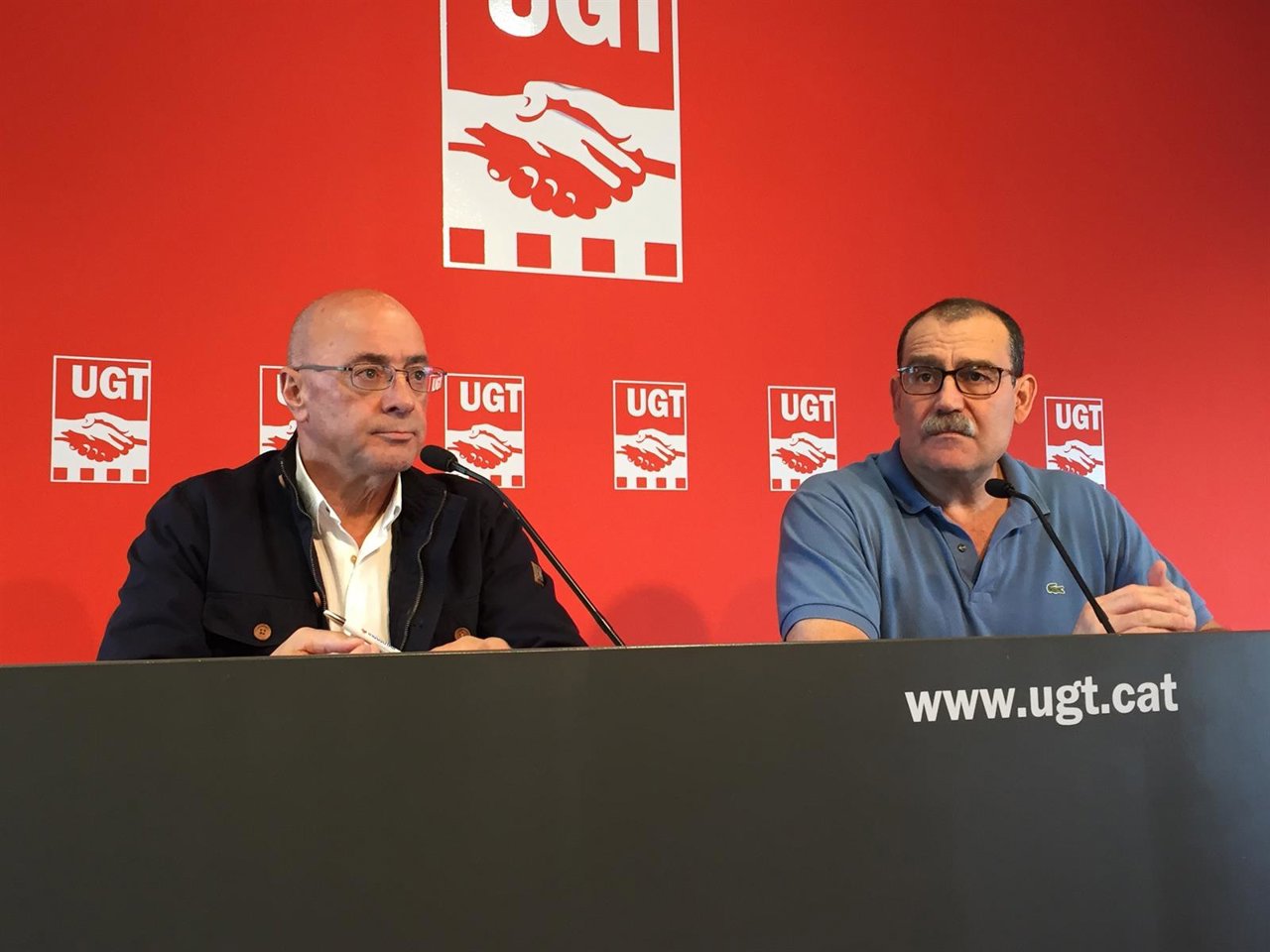 C.Romero y J.García (UGT)