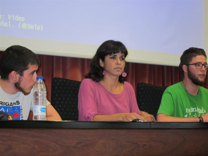 La secretaria general de Podemos Andalucía, Teresa Rodríguez