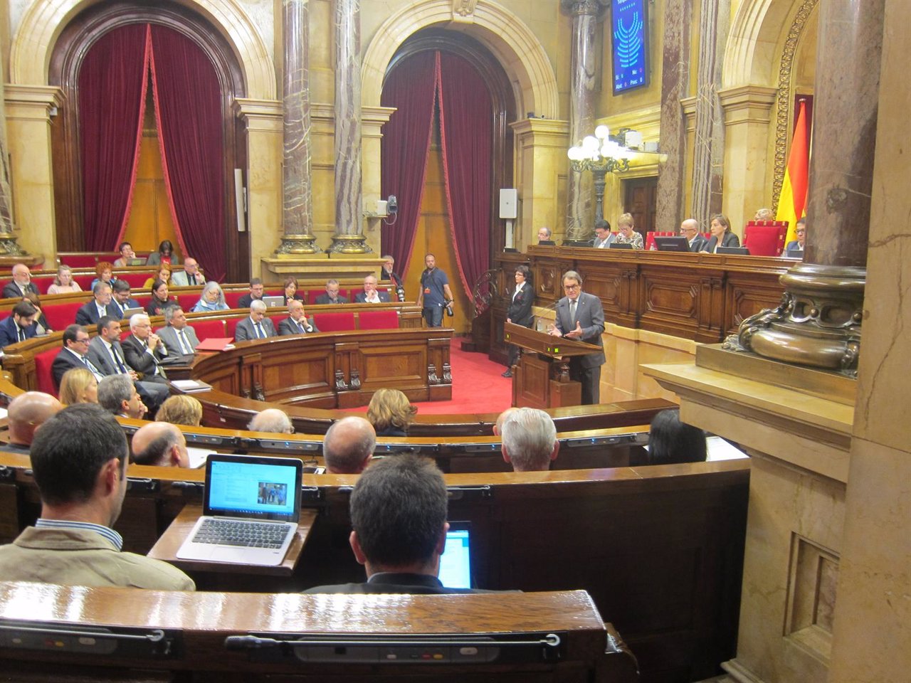 Artur Mas en el segundo pleno de investidura en el Parlament