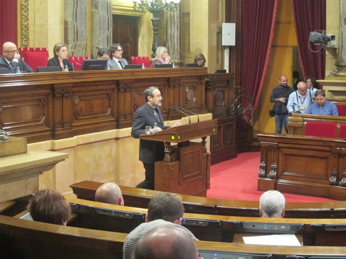 Antonio Baños (CUP) en el Parlament