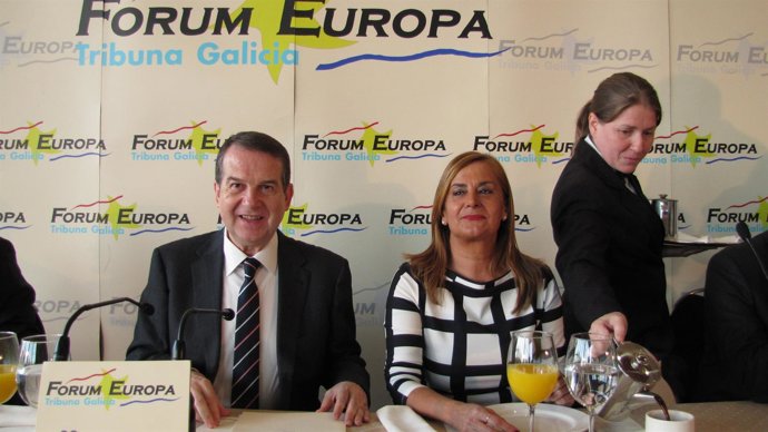 Abel Caballero en un desayuno informativo