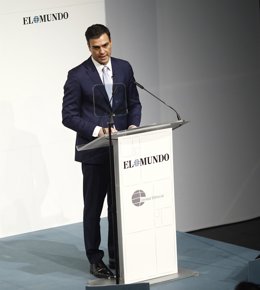 Pedro Sánchez en un foro