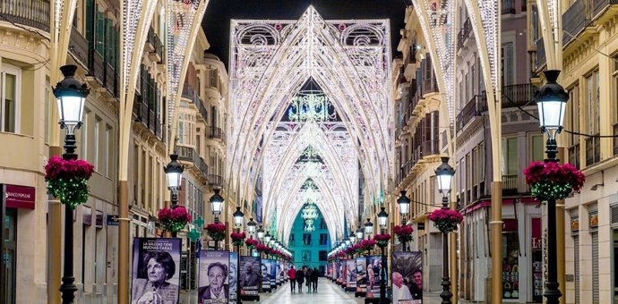 Calle Larios de Málaga en Navidad