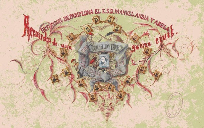 Álbum del Bloqueo de Pamplona, perteneciente al Archivo General de Navarra.