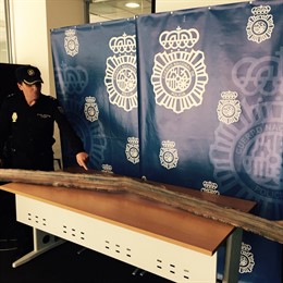 Pieza caído sobre Elda (Alicante)