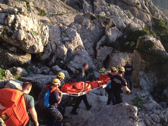 Rescate de un senderista en la Sierra de Cádiz