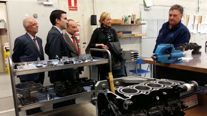 Marta Gastón en su visita a Tecnopark Motorland