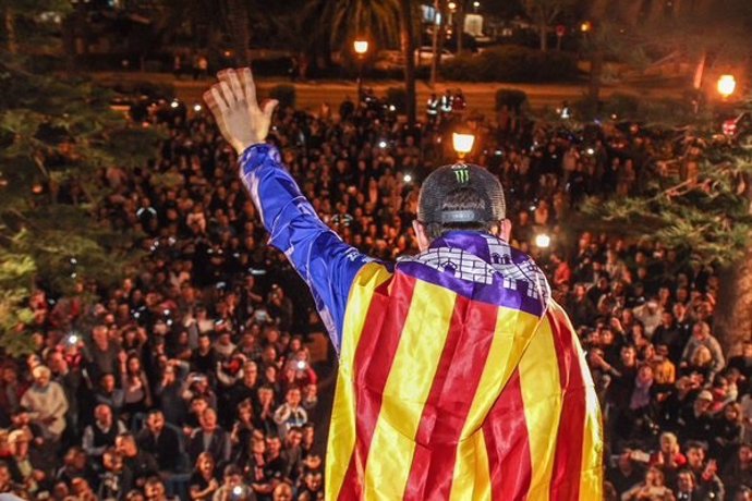 Lorenzo celebra en Mallorca su título mundial