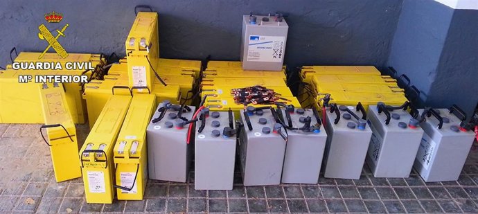 Baterías sustraídas