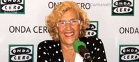 Carmena dice que "a primera vista" hay una disminución de vehículos en la almendra central y el tráfico "va muy fluido"