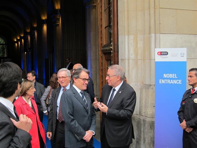 D.Ramírez y A.Mas, a la salida de la cumbre