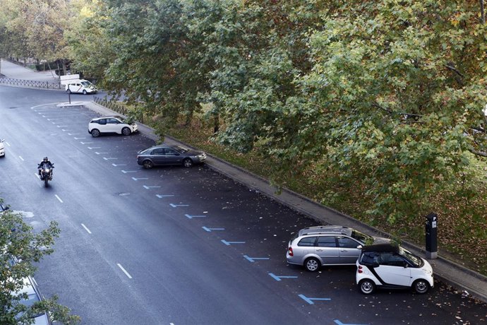 Castellana sin coches, sin parquímetros