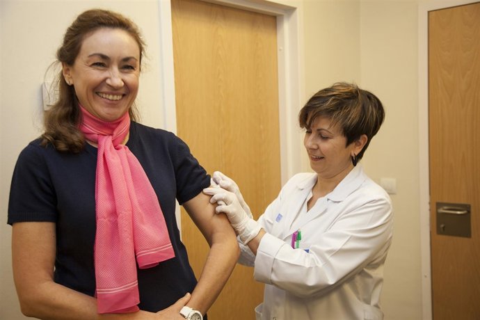 Martín se vacuna contra la gripe