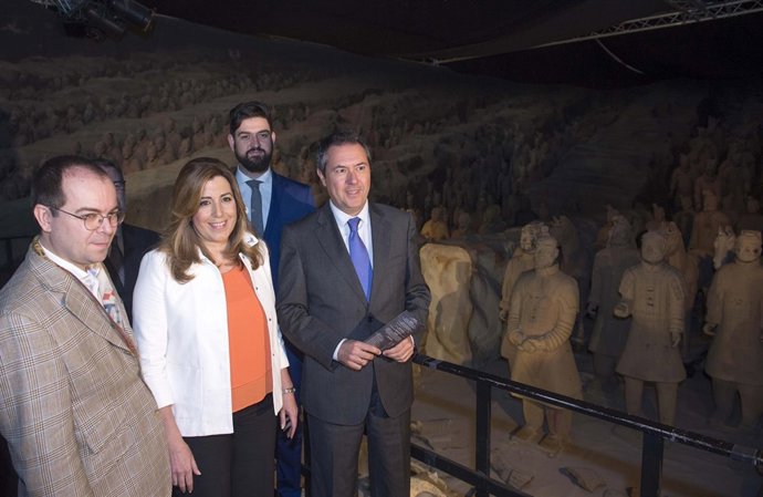 Díaz visita la exposición 'Terracotta Army-Guerreros de Xi'an'