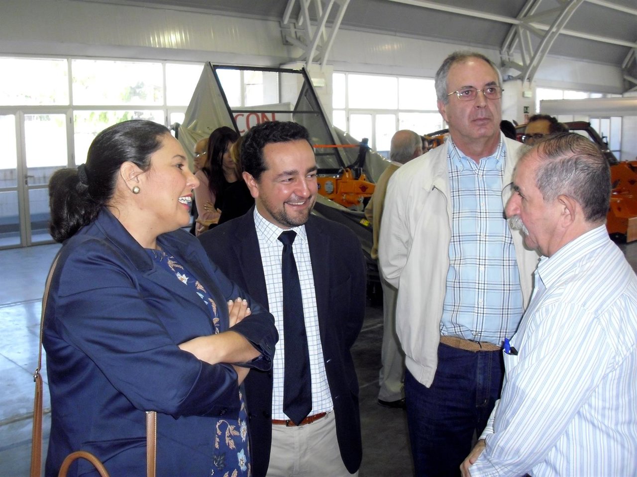 Dolores Amo y Jesús Rojano, en la apertura de Agrobaena