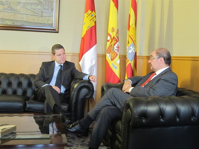 Emiliano García-Page se ha reunido este viernes con Javier Lambán en Zaragoza