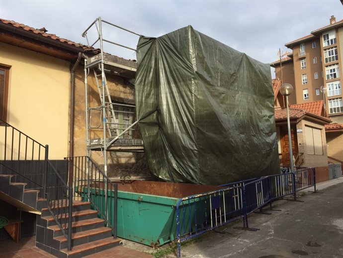 Derribo edificio san martin del pino 