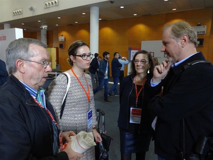 Ramon Socias, en la Conferencia del PSOE que ha sido suspendida por los ataques