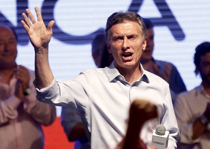 El candidato presidencial de Cambiemos, Mauricio Macri