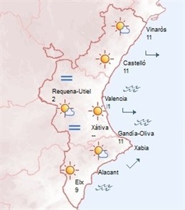 Predicción de este lunes