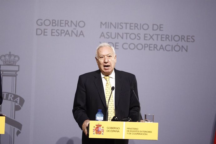 Rueda de prensa del ministro José Manuel García-Margallo en Madrid