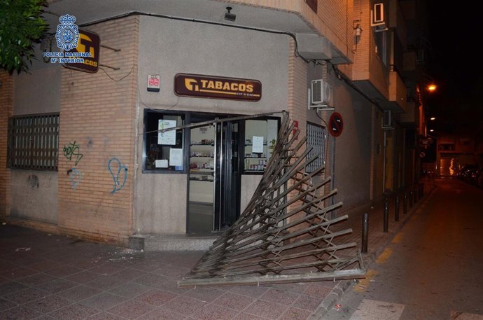 Imagen del estanco atracado