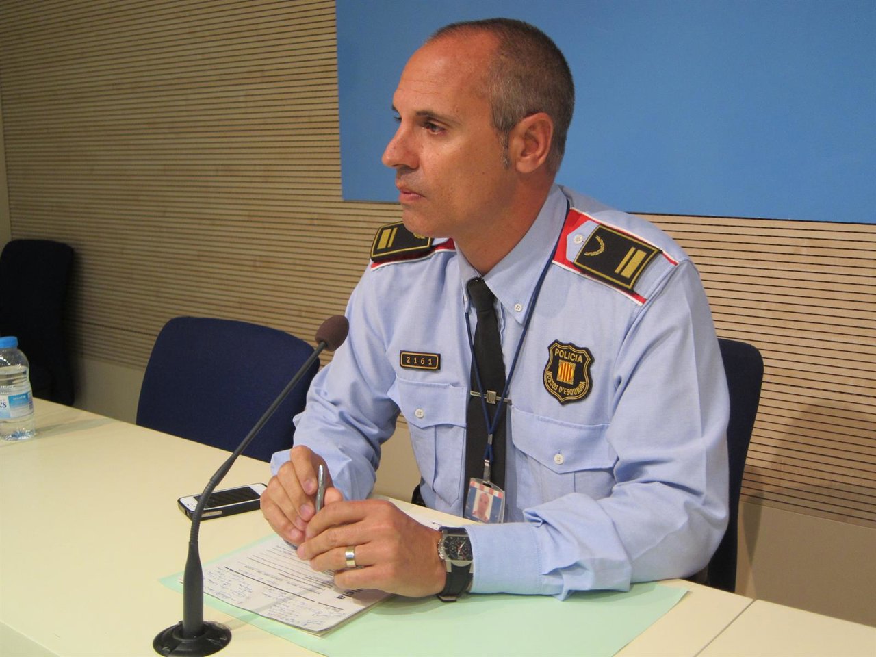 El portavoz de los Mossos d'Esquadra, Xavier Procuna