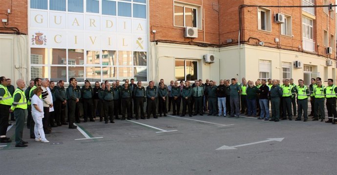 La Guardia Civil De La Región De Murcia Guarda Un Minuto De Silencio En Memoria 