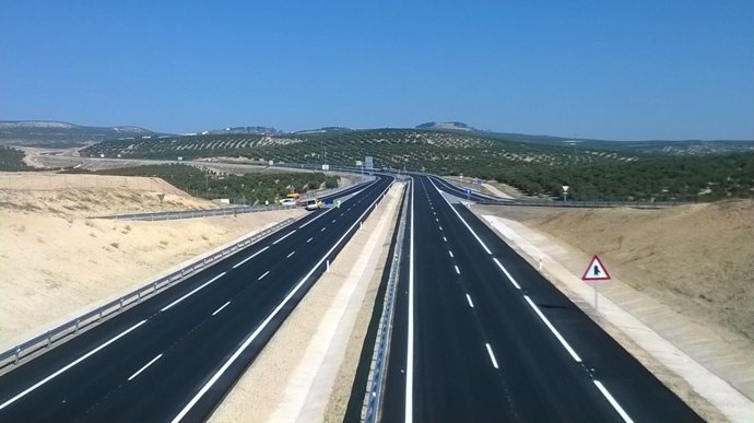Autovía del Olivar entre Puente del Obispo y Baeza