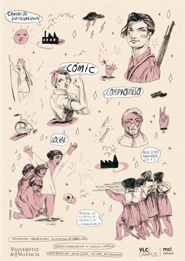Cartel del Congreso Internacional 'Cómic y Compromiso Social'