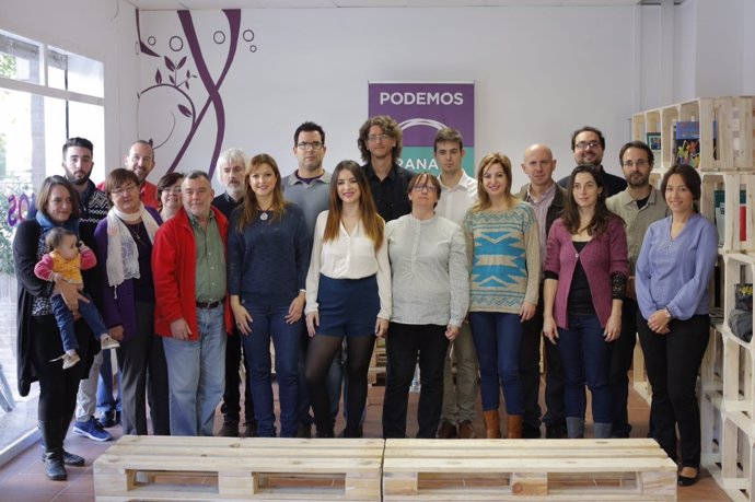 Candidatura de Podemos Granada para el 20 de diciembre.