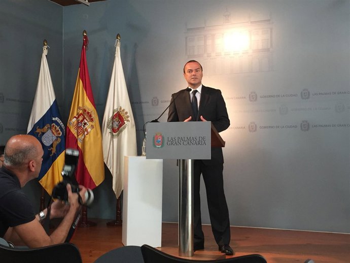 El alcalde de Las Palmas de Gran Canaria, Augusto Hidalgo