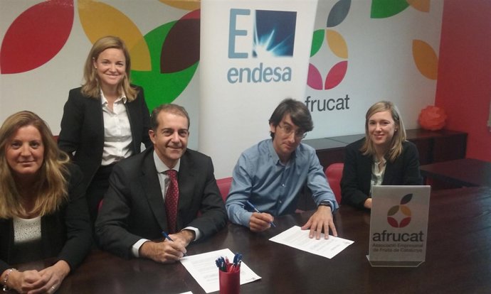 J.Colom (Endesa Energía) y M.Simon (Afrucat)