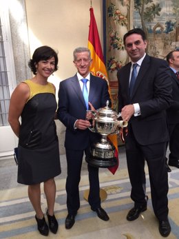 María José Rienda, Gonzalo Marín(padre de Carolina Marín) y Fco Javier Fernández