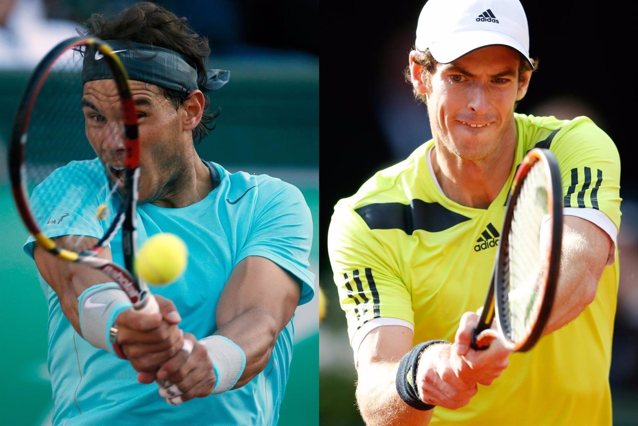 Montaje de Rafa Nadal y Andy Murray