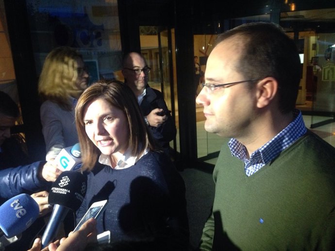 Pilar Cancela y César Luena (PSOE)